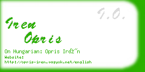 iren opris business card